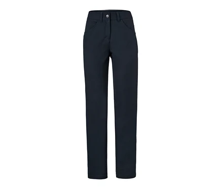 Pantalon thermique foncé.