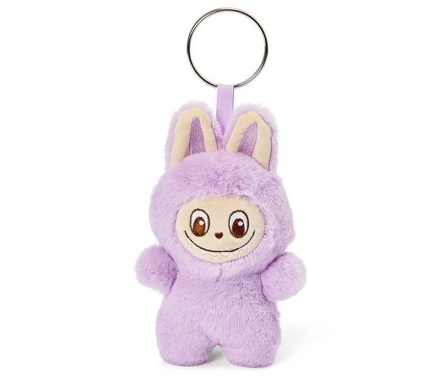 Porte-clés violet « Tchibobo » en forme de lapin.