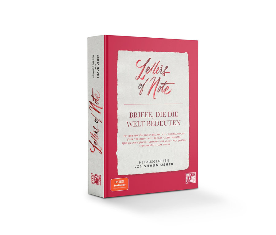 Livre : « Letters of Note – lettres qui représentent le monde ».