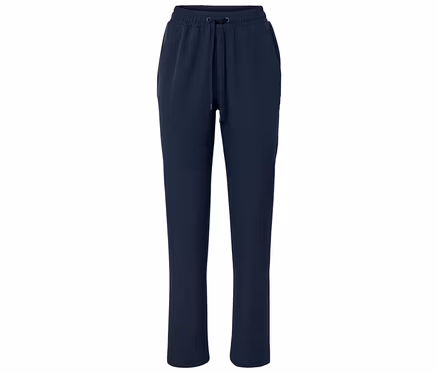 Pantalon de survêtement bleu marine avec cordon de serrage à la taille.