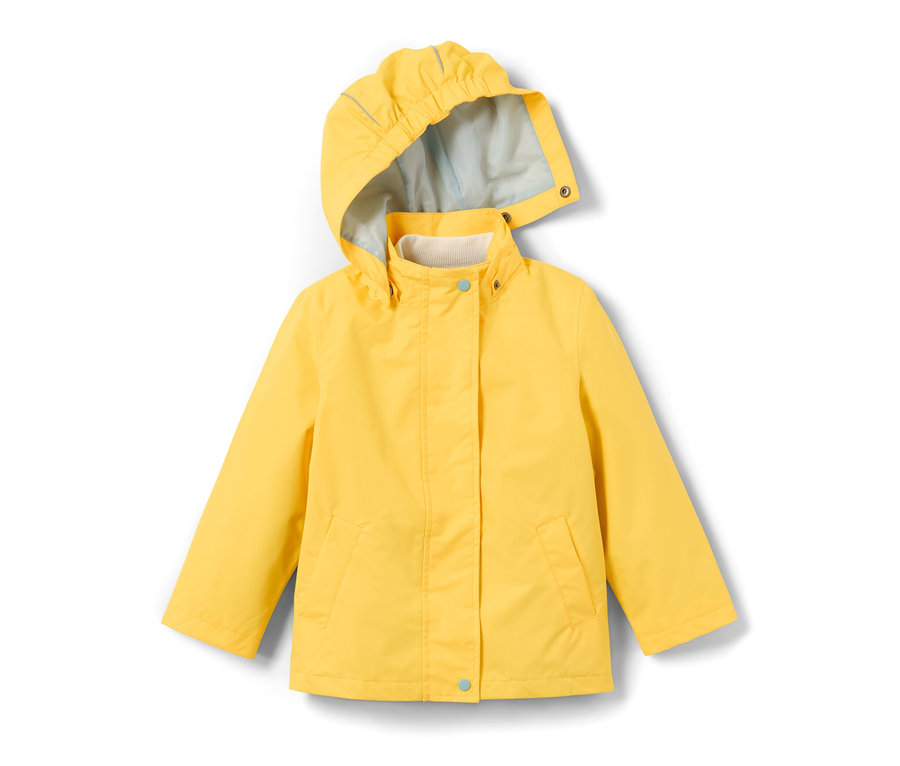 Veste d’extérieur 3 en 1 jaune avec capuche.