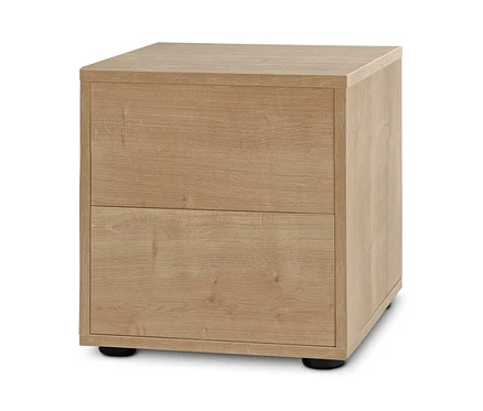 Étagère modulable « Flemming » aspect chêne avec deux tiroirs, env. 37,5 x 37,5 cm.