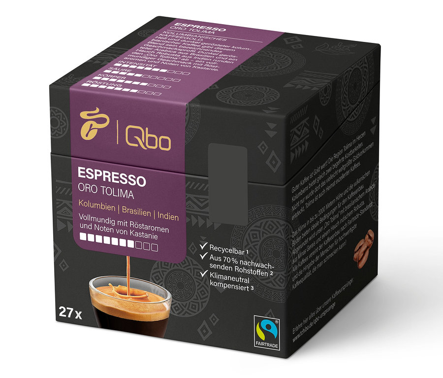 Qbo Espresso ORO TOLIMA - 27 capsules