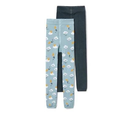Deux collants en tricot pour tout petit, nuages.