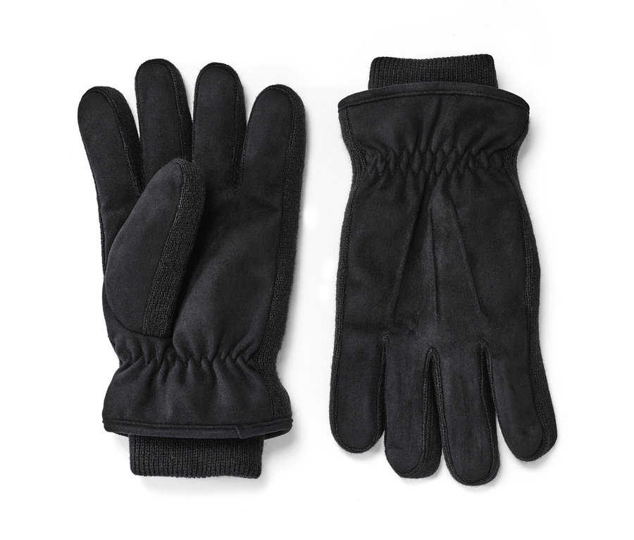 Deux gants noirs.