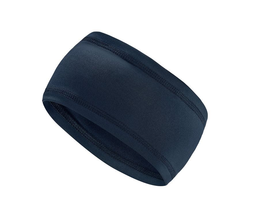 Bandeau de sport bleu marine.