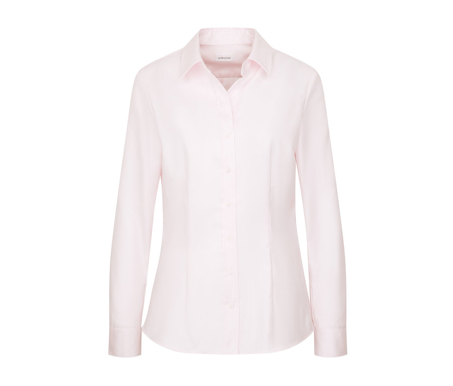 Chemisier en tulle rose Seidensticker à manches longues avec fermeture boutonnée.