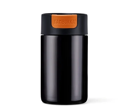 Gobelet to-go Kambukka, Black Chrome.