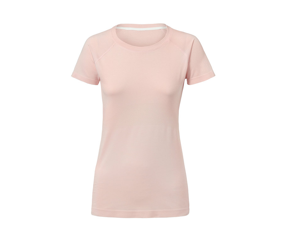 T-shirt fonctionnel sans coutures rose.