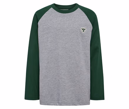 T-shirt ample à manches raglan HUMMEL HMLJR BEE, vert.