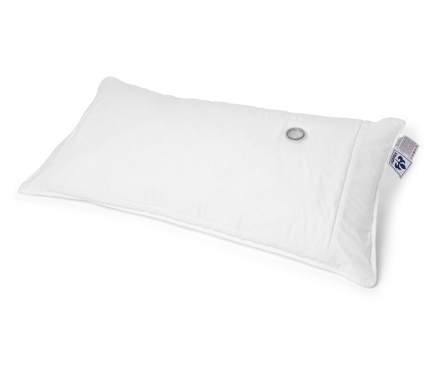 Oreiller à eau blanc irisette® sur fond blanc.
