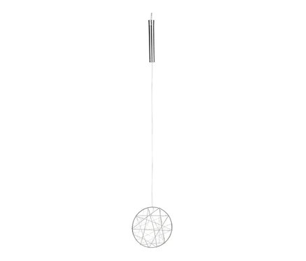 Un petit anneau LED suspendu à un fin fil.