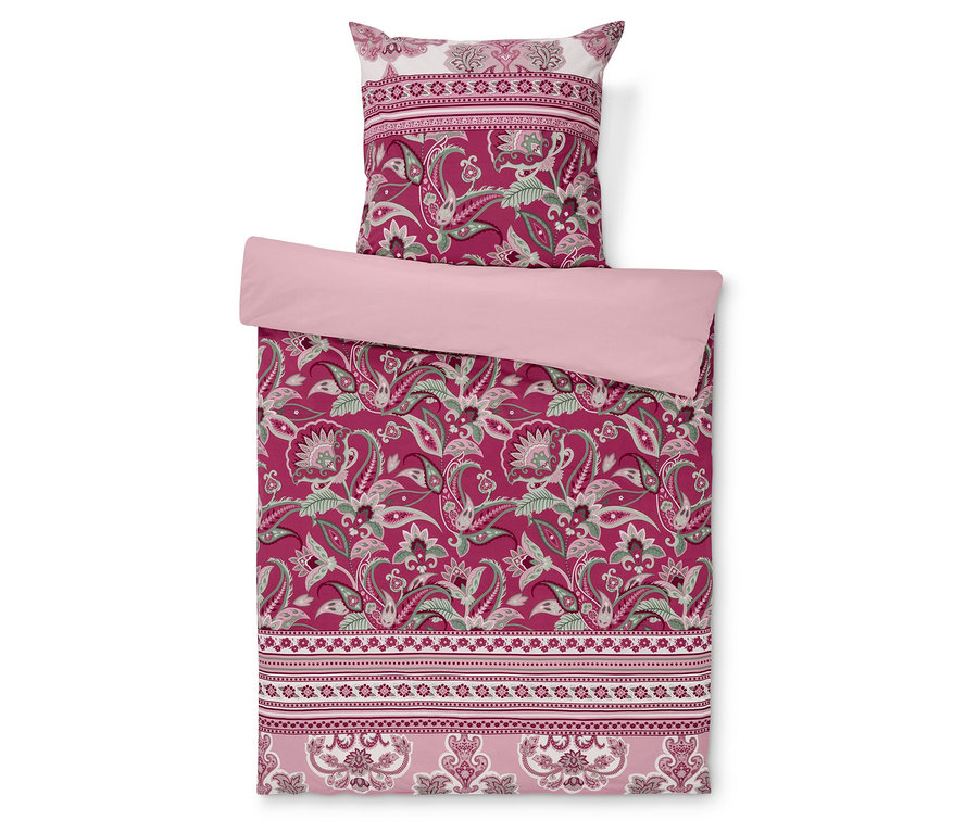 Parure de lit en polycoton à motif cachemire de tailles standard, grande et double.