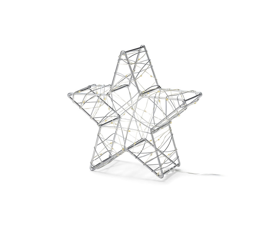 Étoile décorative à LED, petite, sur fond blanc.