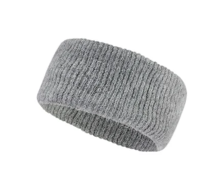 Bandeau en maille gris.