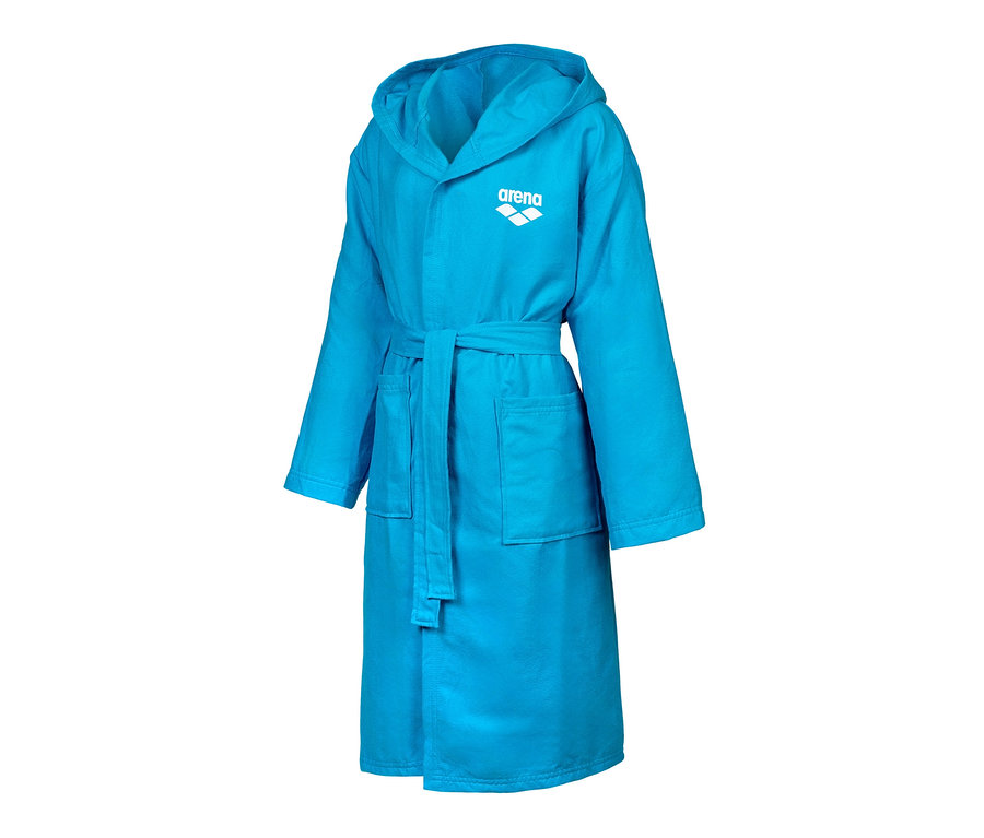 Peignoir en microfibre bleu arena Zeal pour enfant.