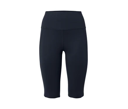 Cycliste de sport bleu foncé.