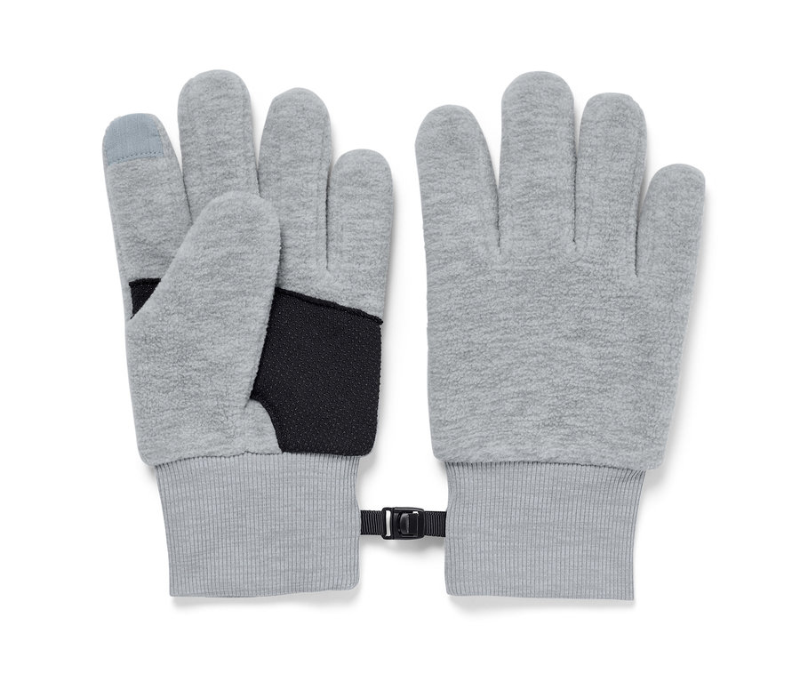 Gants en polaire pour enfant gris.