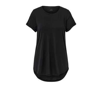 T-shirt long noir.
