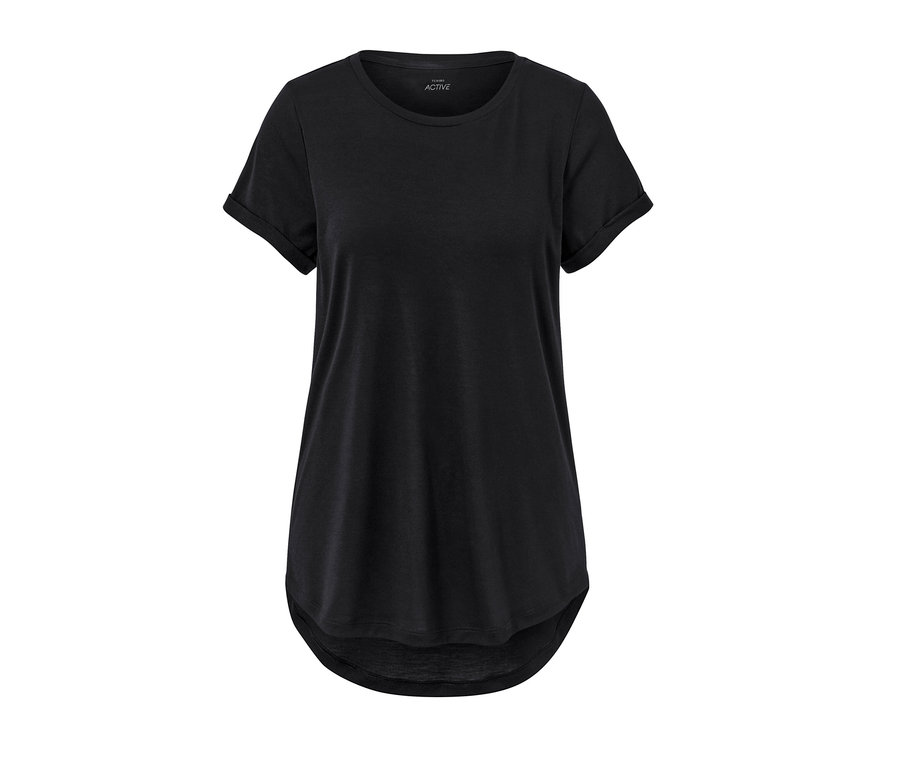 T-shirt long noir.