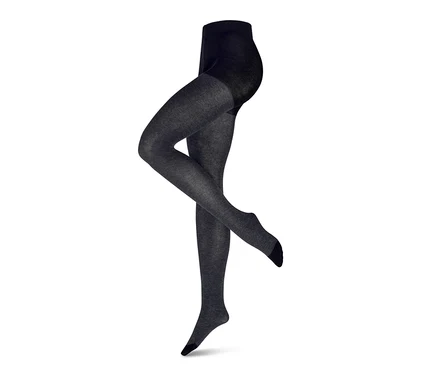 Jambes de mannequin portant des collants structurés.