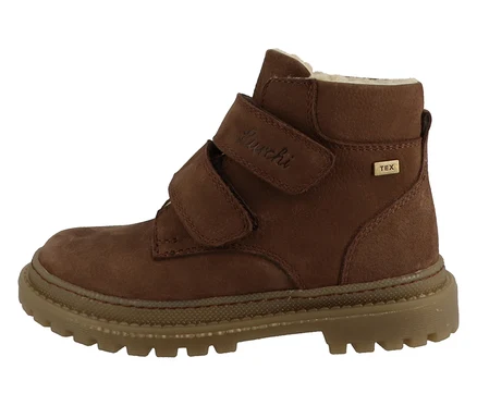 Une chaussure LURCHI « Daniele-TEX », moka.