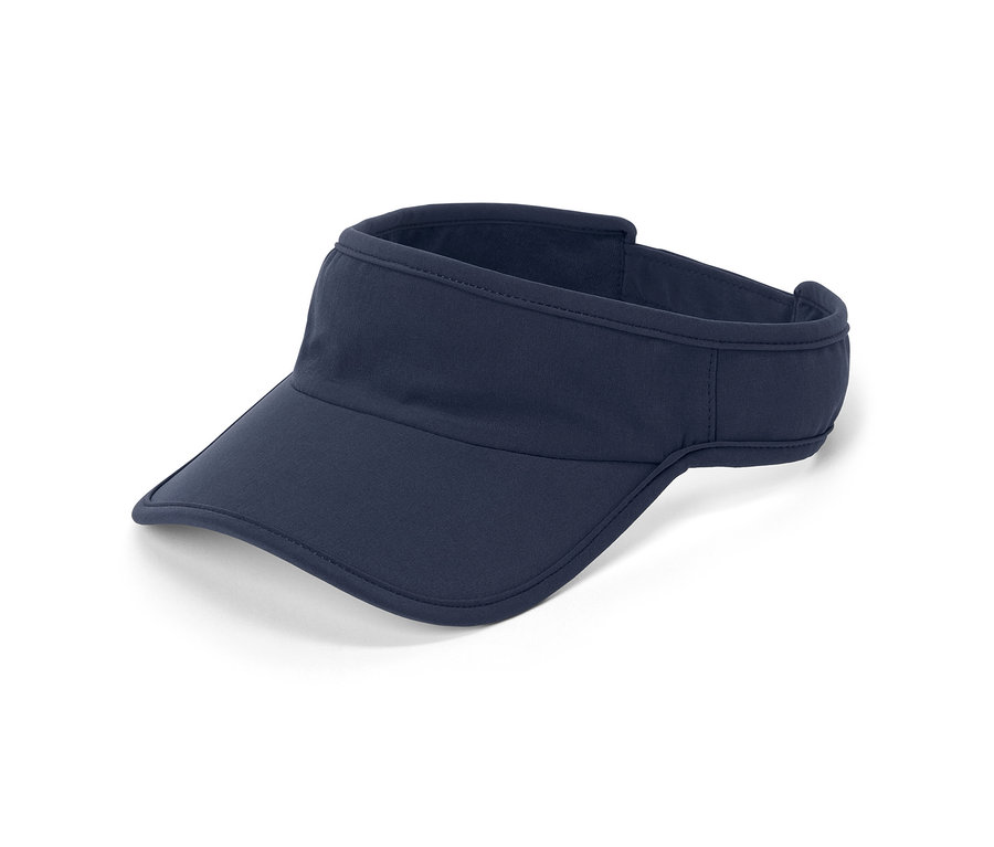 Visière de sport bleu marine.