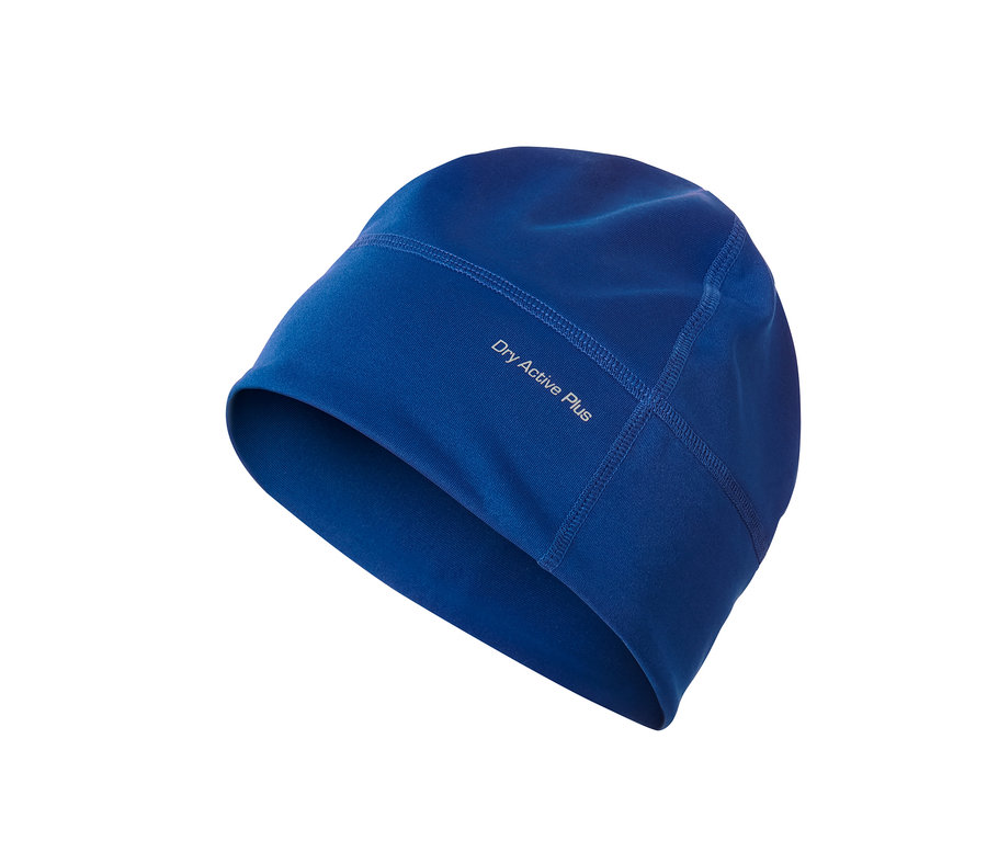 Bonnet fonctionnel bleu.