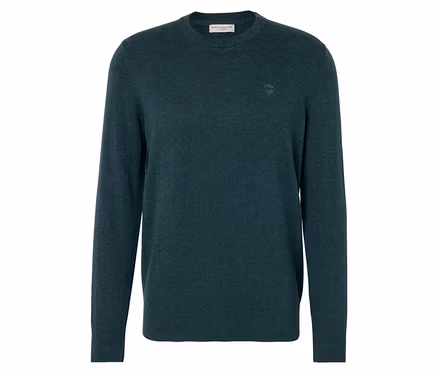 Pull pour homme vert foncé à manches longues.