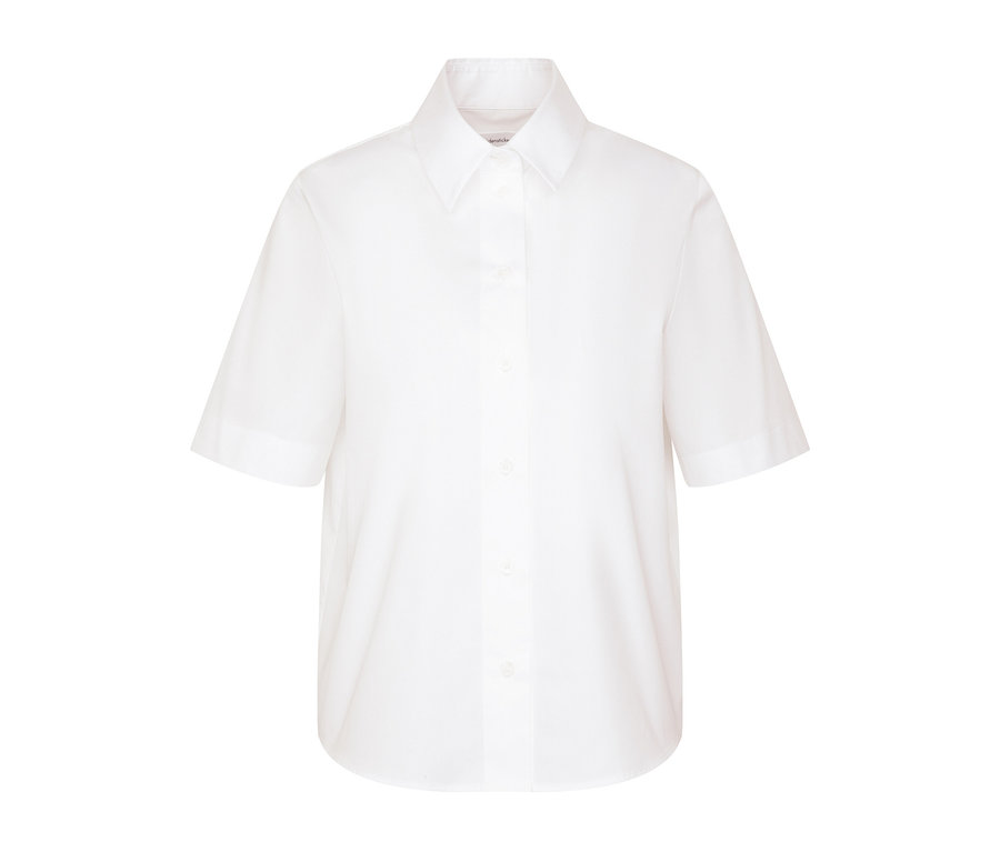 Chemisier à manches courtes Seidensticker blanc.