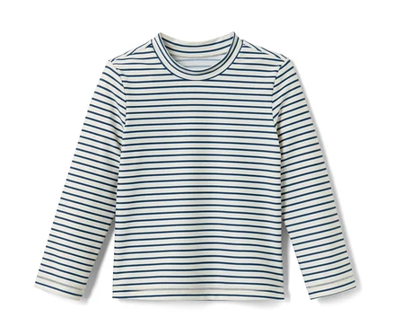 T-shirt rayé pour enfant avec indice de protection UV 80.