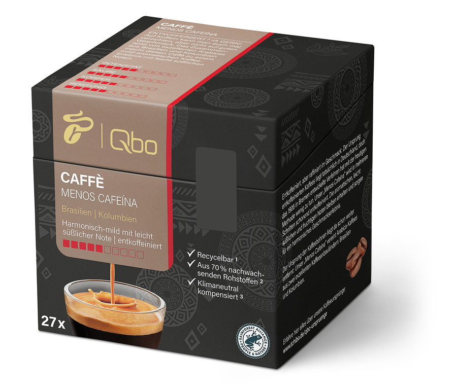 Qbo Caffè MENOS CAFEÍNA - 27 capsules