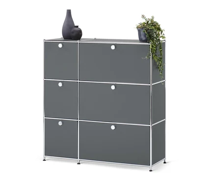 Commode « CN3 » grise avec 6 abattants.