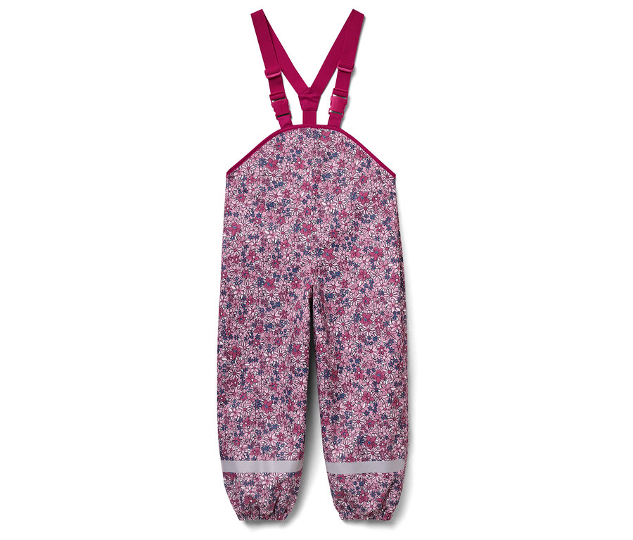 Pantalon de pluie thermique pour enfant, floral.