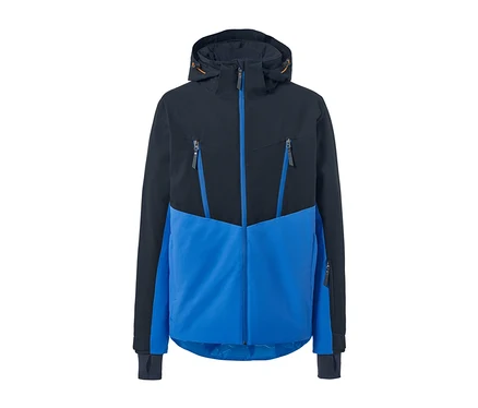 Veste de ski bleue.