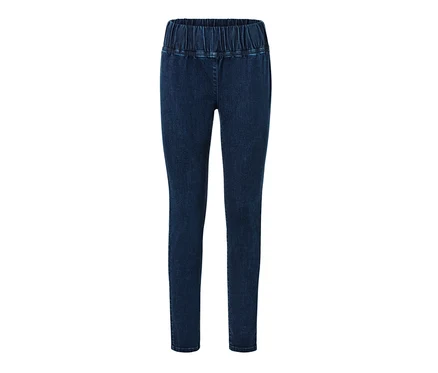 Legging taille haute en denim.