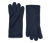 Gants en polaire tricotée, bleu foncé