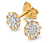 Clous d’oreilles en or 585 avec diamants