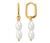 Boucles d’oreilles pendantes avec perles