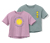 2 T-shirts pour enfant « Smiley »