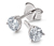 Clous d’oreilles en argent 925 solitaire