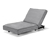 Chaise longue individuelle haut de gamme avec appui-tête réglable et tissu Creacryl® tous temps