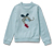 Sweatshirt pour enfant avec intérieur gratté, dragon - Bleu clair avec imprimé multicolore