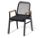 Chaise Dining avec accoudoirs en teck et tressage textile