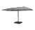 Double parasol Leco, gris clair