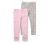 2 Leggings pour enfant, rose