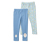 2 Leggings pour enfant, bleu