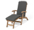 Chaise de pont avec repose-pieds extensible