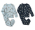 2 Pyjamas pour enfant, bleu - 1x bleu marine avec imprimé intégral de dragon, 1x bleu clair avec imprimé intégral de chevalier