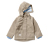 Veste de pluie pour enfant, marron - Marron, doublure blanc crème-bleu pigeon à rayures